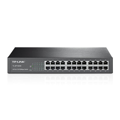 TP-Link TL-SF1024D 24-Port 10/100Mbps Rackmount Unmanaged Switch — Energy-Efficient