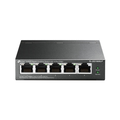 TP-Link TL-SG1005LP 5-Port Gigabit Desktop Switch with 4-Port PoE+, Up To 40W Fo
