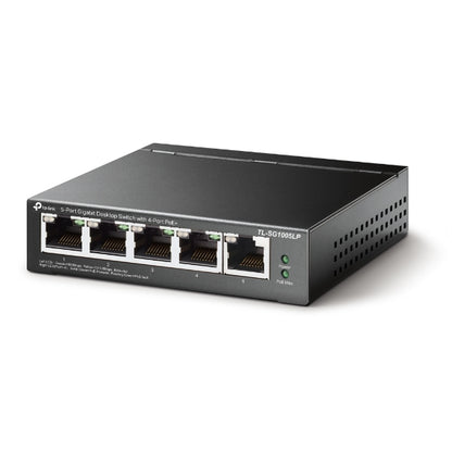 TP-Link TL-SG1005LP 5-Port Gigabit Desktop Switch with 4-Port PoE+, Up To 40W Fo