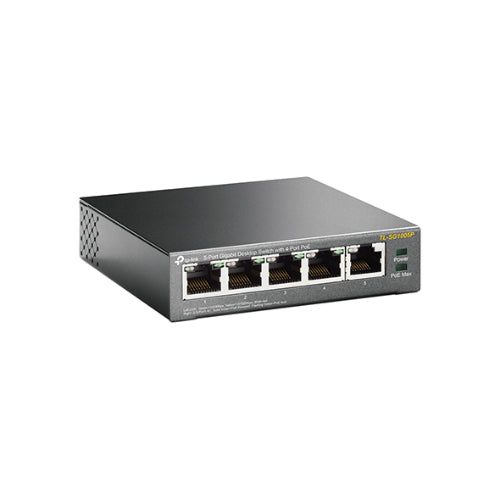 TP-Link TL-SG1005P 5-Port Gigabit Desktop Switch with 4-Port PoE — 56W Total Budget
