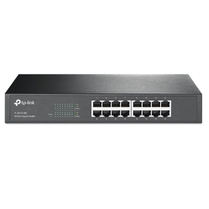 TP-Link TL-SG1016D 16-Port Gigabit Unmanaged Switch — Desktop / Rackmount, Energy-Efficient