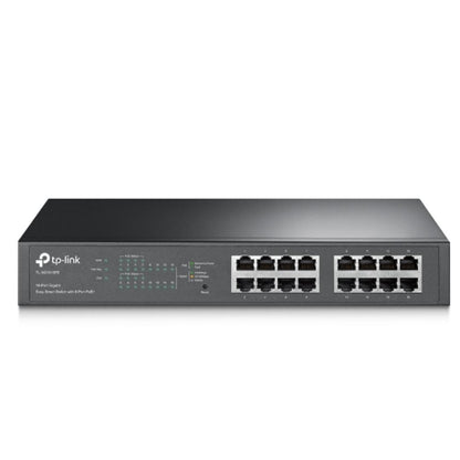 TP-Link TL-SG1016PE 16-Port Gigabit Easy Smart Switch — 8-Port PoE+, Rack Mountable