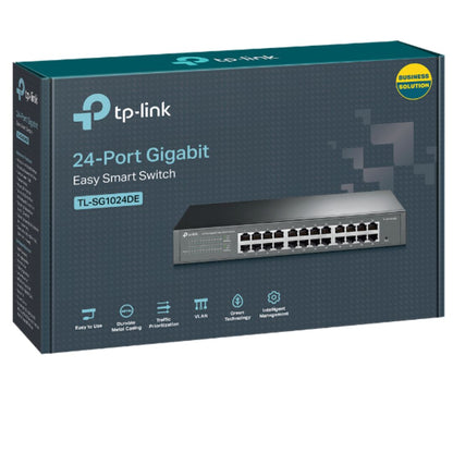 TP-Link TL-SG1024DE 24-Port Gigabit Easy Smart Switch — Desktop / Rackmount, Energy-Efficient