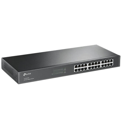 TP-Link TL-SG1024 24-Port Gigabit Unmanaged Switch — 19" Rackmount, Energy-Efficient