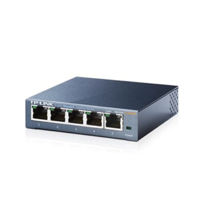 TP-Link TL-SG105 5-Port Gigabit Desktop Switch — Steel Case, 10/100/1000Mbps
