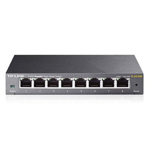TP-Link TL-SG108E 8-Port Gigabit Easy Smart Switch — Network Monitoring, VLAN, QoS