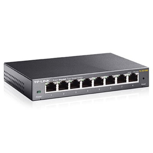 TP-Link TL-SG108E 8-Port Gigabit Easy Smart Switch — Network Monitoring, VLAN, QoS
