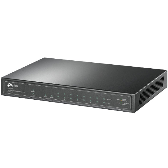 TP-Link TL-SG1210P 10-Port Gigabit Desktop Switch with 8-Port PoE+ IGMP Snooping
