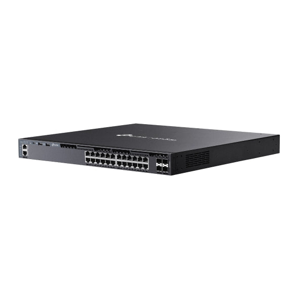 TP-Link SG6428XHP Omada 24-Port Gigabit Stackable L3 Managed PoE+ Switch with 4 10G Slots, Omada 24-PortGigabit Stackable L3 Managed PoE+ Switch with
