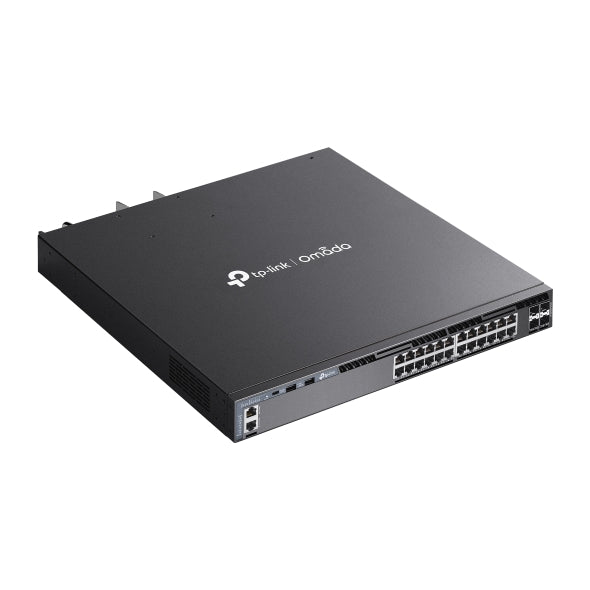 TP-Link SG6428XHP Omada 24-Port Gigabit Stackable L3 Managed PoE+ Switch with 4 10G Slots, Omada 24-PortGigabit Stackable L3 Managed PoE+ Switch with