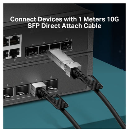 TP-Link TL-SM5220-1M 1 Meter 10G SFP+ Direct Attach Cable, Drives 10 Gigabit Eth