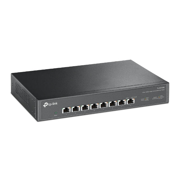 TP-Link TL-SX1008 8-Port 10G Desktop/Rackmount Switch, 160Gbps, Intelligent Fan