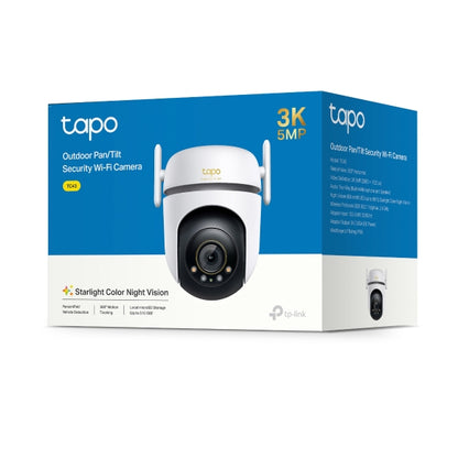 TP-Link TC43 Outdoor Pan/Tilt Security Wi-Fi Camera, 3K 5MP Live View, Starlight