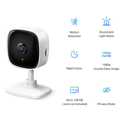 TP-Link TC60 Home Security Wi-Fi Camera, 1080P Full HD, Two-Way Audio, Sound & L