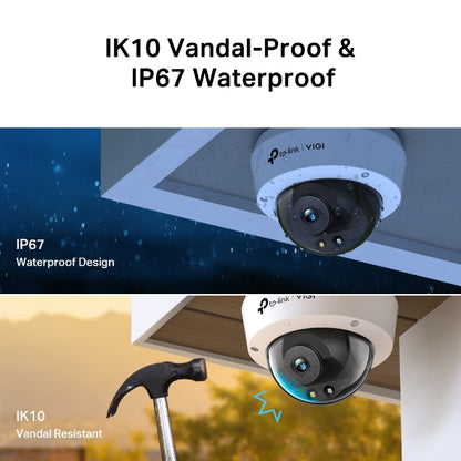 TP-Link VIGI 5MP C250(2.8mm) Full-Color Dome Network Camera 2.8mm Lens, Smart De