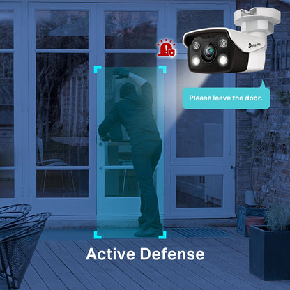 TP-Link VIGI 5MP C350(6mm) Full-Colour Bullet Network Camera 6mm Lens, Two-Way Audio, Smart Detection