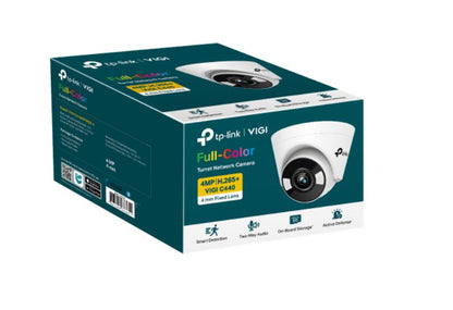 TP-Link VIGI 4MP C440(4mm) Full-Colour Turret Network Camera, 4mm Lens, Smart De