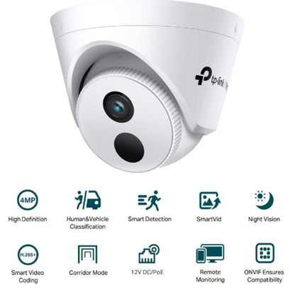 TP-Link VIGI 4MP C440I(2.8mm) IR Turret Network Camera, 2.8mm Lens, Corridor Mod