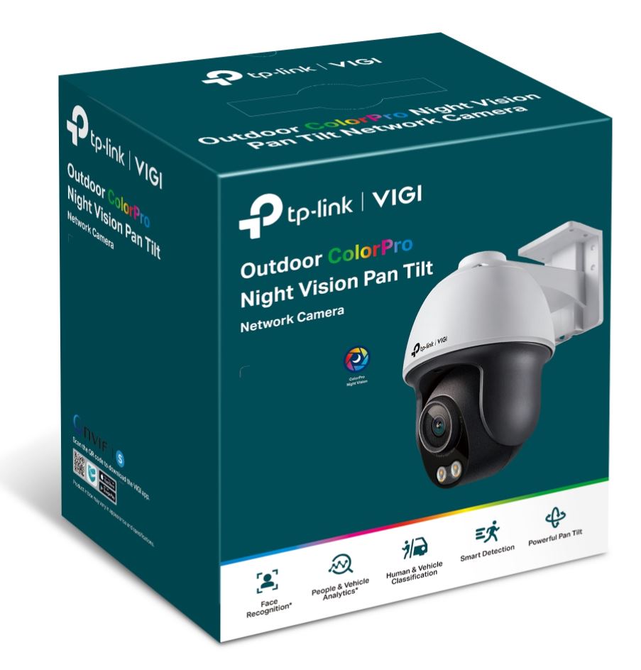 TP-Link VIGI 4MP C540S(4mm) Outdoor ColourPro Night Vision Pan Tilt Network Came