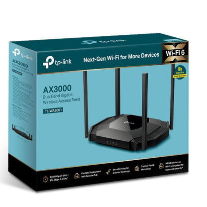 TP-Link TL-WA3001 AX3000 Gigabit Wi-Fi 6 Access Point, 3000 Mbps Dual Band WiFi