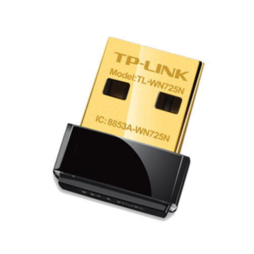 TP-Link TL-WN725N N150 Nano Wireless USB Adapter — 2.4GHz, 150Mbps, 802.11b/g/n