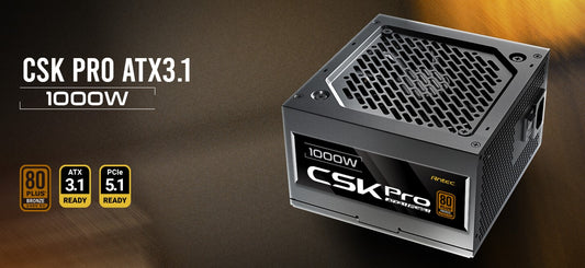 Antec CSK1000 PRO Sem-Modular ATX 3.1, PCI-E 5.1  for 4090 & 7900 High Quality J