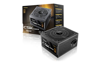 Antec CSK750DC 80+ Bronze 115V, Continuous Power, DC to DC, Flat Cables, 5Yrs Wa