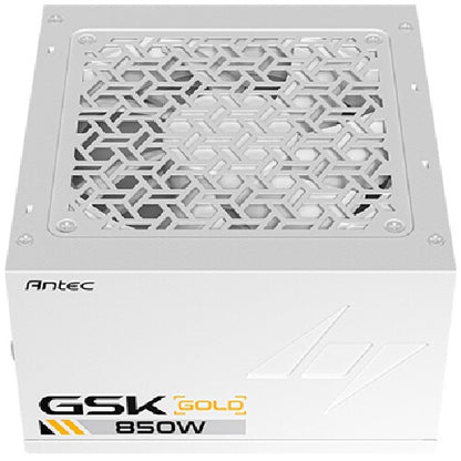 Antec GSK850 V2 WH 80+ Gold Fully Modular - WHITE, 850W, ATX 3.1, 140Ã—150Ã—86mm, 120mm fan, PCIE 5.1, 12VHPWR, OCP/OVP/UVP/SCP/OTP, 7Y warranty.