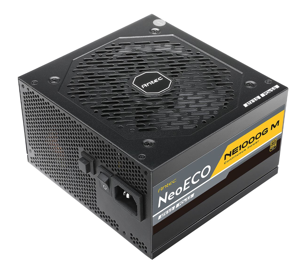 Antec NE 1000w 80+ Gold, Fully-Modular, ATX 3.0, PCI-E 5.0, 140mm Silent Fan, Ja