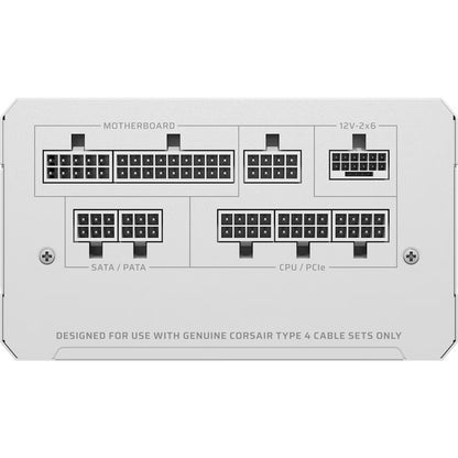Corsair RMe Seriesâ„¢ RM1000e - Fully Modular Low-Noise ATX Power Supply - White (AU), Cybenetics Gold, ATX12V 3.1, 2x PATA, 2x EPS, 6x SATA, 3x PCIe