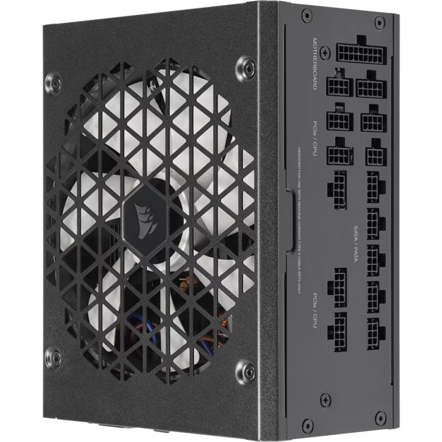 Corsair RM1000x SHIFT 80 PLUS Gold Fully Modular ATX Power Supply (AU), 16x SATA, 2x EPS, 8x PATA, 7x PCIe, 140mm Fan Size, ATX12V 3.1(LS)