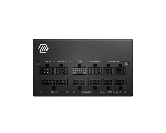 MSI MAG A850GL PCIE5 850W Up to 90% (80 Plus Gold) ATX Power Supply Unit, PFC, 100~240 VAC, 850W, 47-63Hz, PCI-E, SATA, FDD