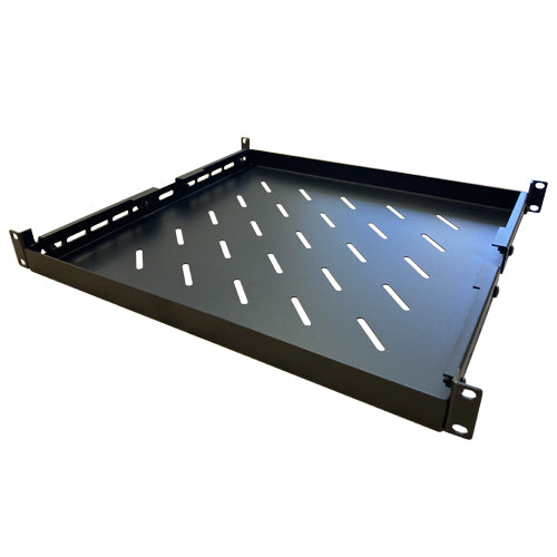 LDR Adjustable 1U Shelf Recommended For 19' 445mm to 800mm Deep Racks - Black Me