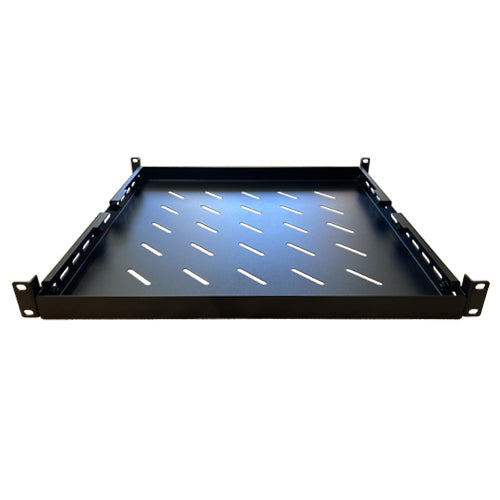 LDR Adjustable 1U Shelf Recommended For 19' 445mm to 800mm Deep Racks - Black Me