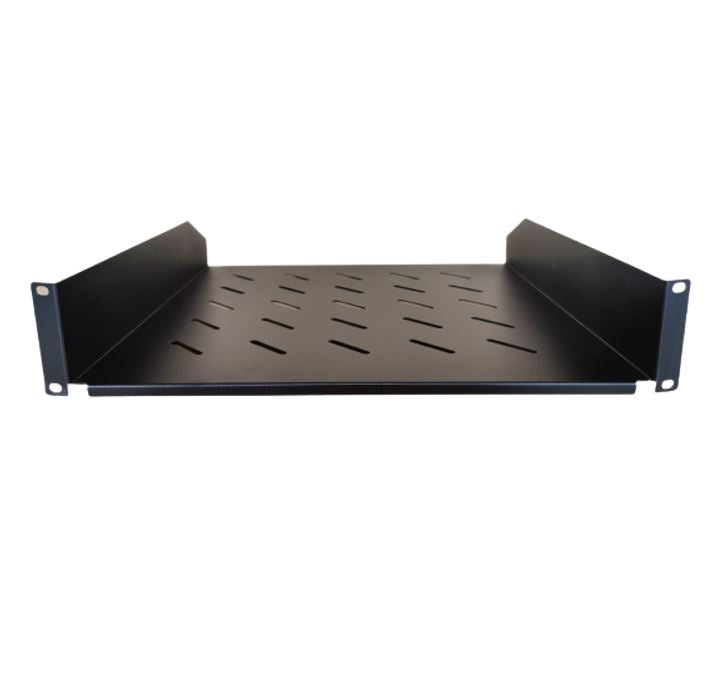 LDR Cantilever 2U 300mm Deep Shelf Recommended for 19' 600mm Deep Cabinet - Blac