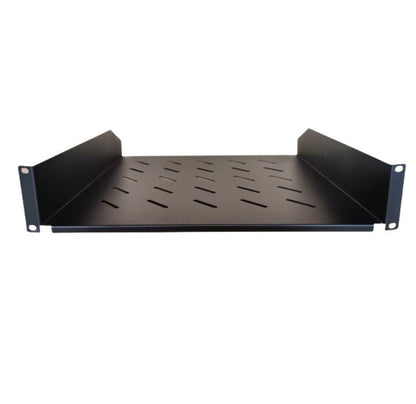 LDR Cantilever 2U Shelf, 452mm Depth, Ideal for 19' 1000mm Deep Cabinets - Black