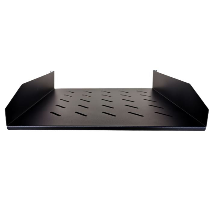 LDR Cantilever 2U Shelf, 452mm Depth, Ideal for 19' 1000mm Deep Cabinets - Black