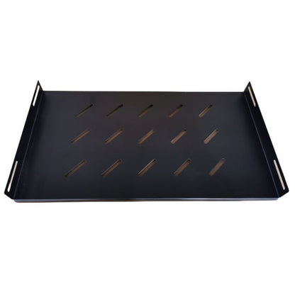LDR Fixed 1U 350mm Deep Shelf Recommended for 19' 600mm Deep Cabinet - Black Met