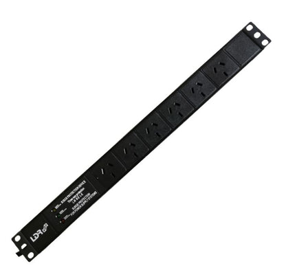 LDR 6-Port 10A Power Distribution Unit AU Approved - 6x 3-Pin AU/NZ Outlets/Slot