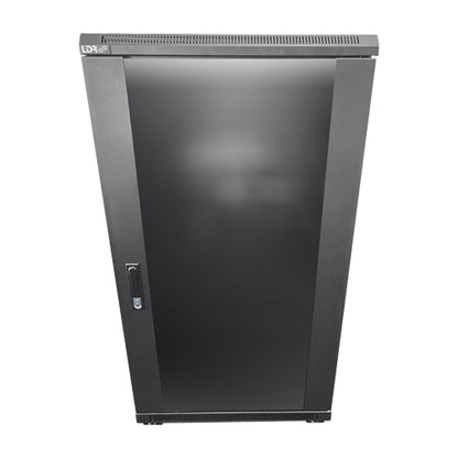 LDR Assembled 22U Server Rack Cabinet (L600mm x W1000mm x H1070mm), Glass Door,1