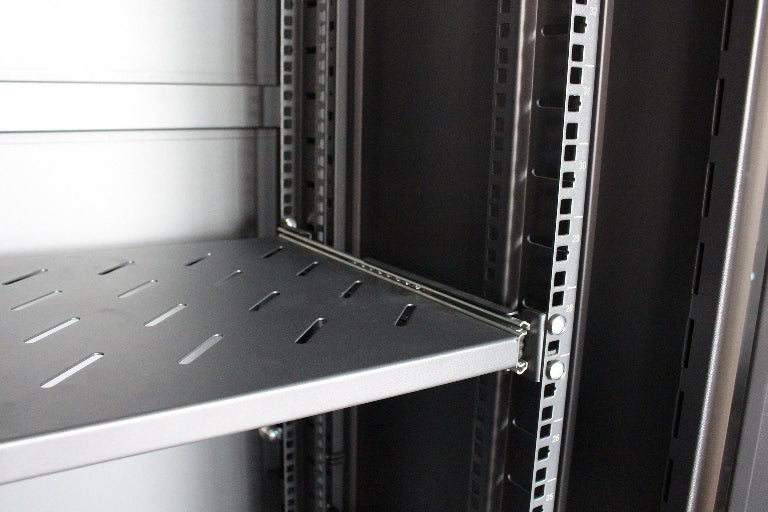 LDR Assembled 42U Server Rack Cabinet (600mm x 1000mm) Glass Door, 1x 8-Port PDU