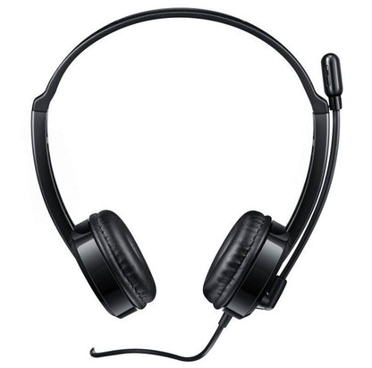 RAPOO H100 Wired Stereo Headset — HD Voice, Rotary Microphone, Volume Adjustment
