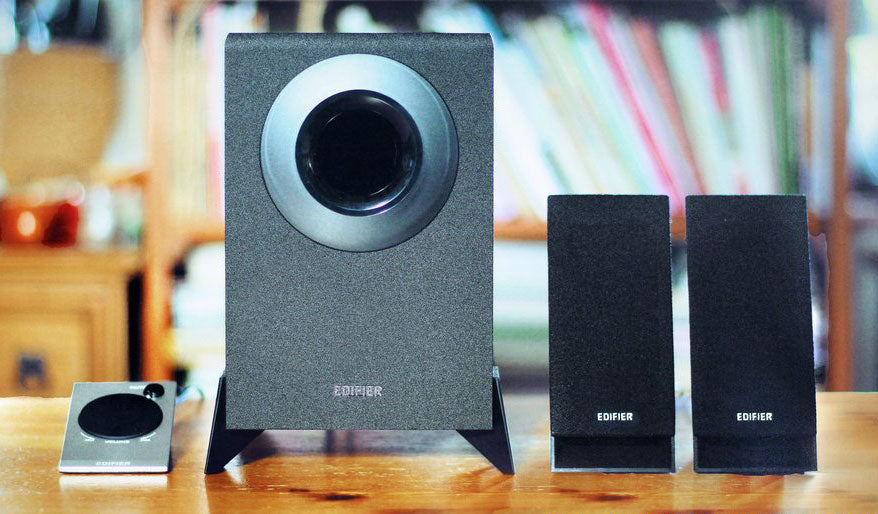 Edifier M1360 2.1 Multimedia Speakers - 3.5mm AUX/4INCH Subwoofer/Remote/RCA Rem