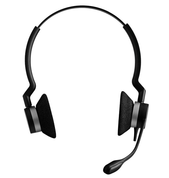 Jabra Biz 2300 Duo UC USB-A Corded Headset, HD Voice, Air Shock Microphone, Freespin, Talk in Comfort, Wired Headsets, PeakStop