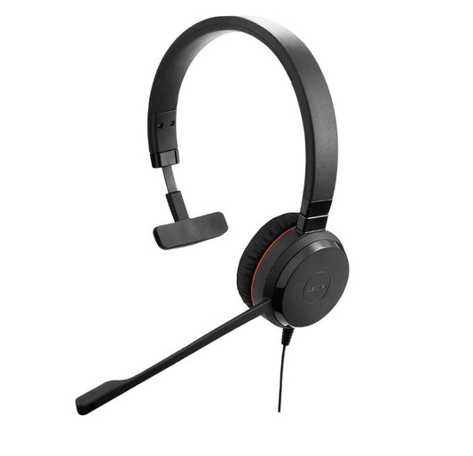 Jabra Evolve 30 II, USB C/A Mono MS Headset, Great 0s and music, Plug-and-play connectivity, Manage 0s easily, Flexible connectivity via 3.5 mm