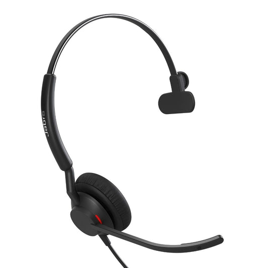 Jabra Engage 40 (Inline Link) UC Mono USB-C/A Corded Headsets, Lightweight & sturdy, Double the mic, Busylight, Hearing Protection Audio Quality