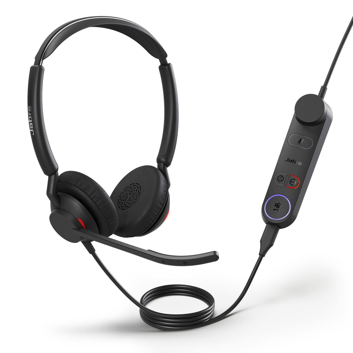 Jabra Engage 50 II Dual Teams Corded USB-C/A Headset, Best Headset for Clear Customer 0s Ultra-Lightweight Hearing Protection Smartringer Busylight