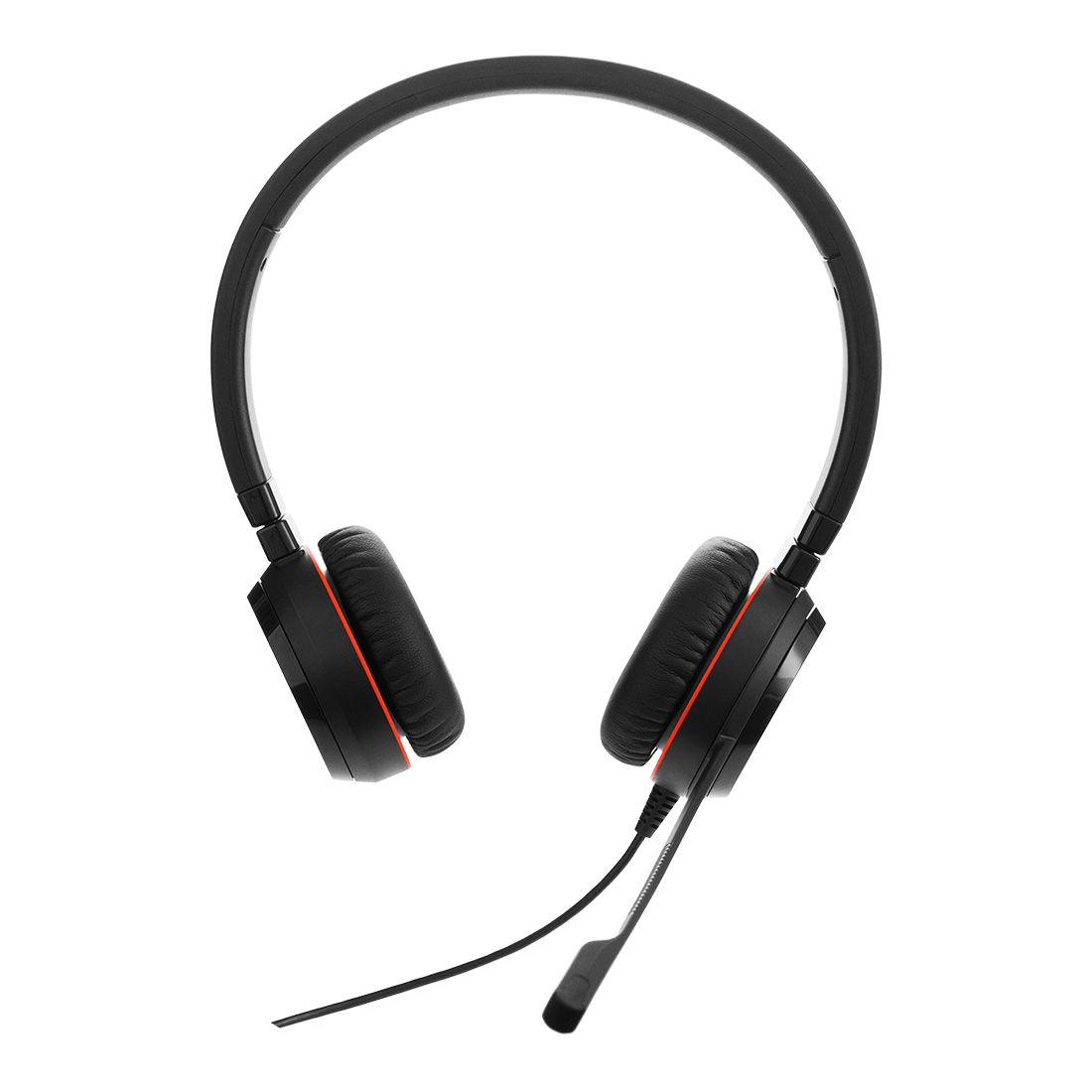 Jabra Evolve 20 SE, USB C/A, MS Stereo Headset, Plug-and-play, Noise-cancelling, Clearer Conversation, Manage 0s Easily, Leatherette Ear Cushions