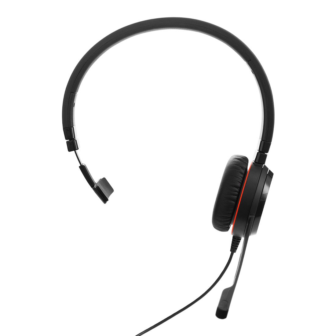 Jabra Evolve 20 SE, USB C/A, MS Mono Headset, Plug-and-play, Noise-cancelling, Clearer Conversation, Manage 0s Easily, Leatherette Ear Cushions