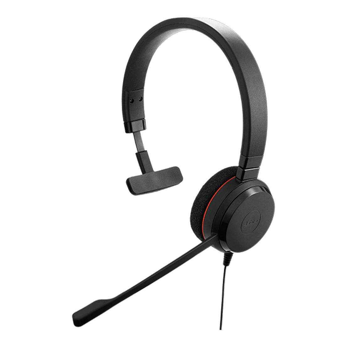 Jabra Evolve 20 SE, USB C/A, UC Mono Headset, Plug-and-play, Noise-cancelling, Clearer Conversation, Manage 0s Easily, Leatherette Ear Cushions